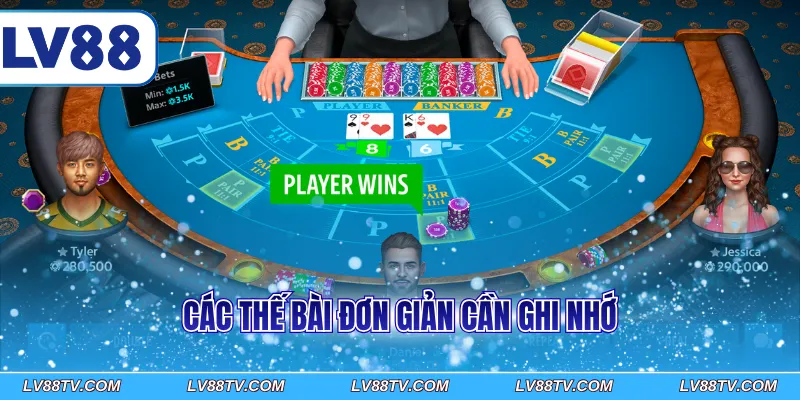 Các thế bài đơn giản cần ghi nhớ