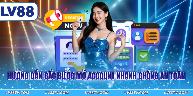 Hướng dẫn các bước mở account nhanh chóng an toàn